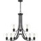 Quoizel Pruitt Chandelier PRUC5034MBK - alternate 1